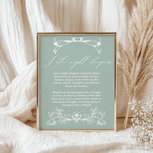 Vintage Blumendusche Spätabenteuer Poster