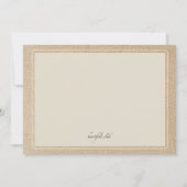 Vintage Blumeneinladung Einladung (Rückseite)