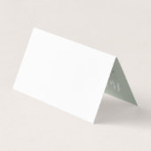 Vintage Blumeneleganz gefaltete Empfehlung Visitenkarten (Rückseite)