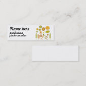 Vintage Blumenentwurfs-Geschäftskarte Mini Visitenkarte (Vorne/Hinten)