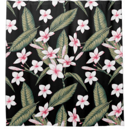 Vintage Blumenfarbe Duschvorhang