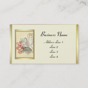 Vintage-Blumenfee Visitenkarte