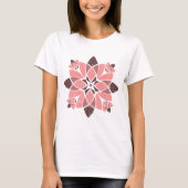 Vintage Blumenform T-Shirt (Vorderseite)