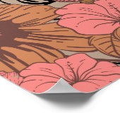 Vintage Blumenfrau Poster (Ecke)