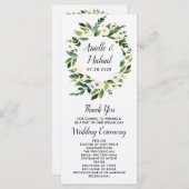 Vintage Blumengarten Hochzeitsprogramme Programm (Vorne/Hinten)