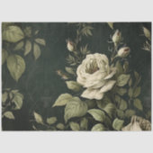 Vintage Blumengärten Rose Landschaft Seidenpapier (Vorderseite)