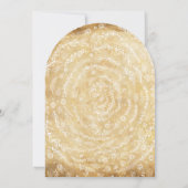 Vintage Blumengartenhochzeit Einladung (Rückseite)