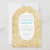 Vintage Blumengartenhochzeit Einladung (Vorderseite)