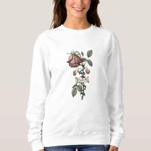 Vintage Blumengebinde Muttertagsgeschenk Botanisch Sweatshirt (Vorderseite)