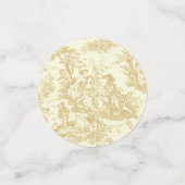 Vintage, blumengelbe Joule-Dusche Konfetti (Klein Vorderseite)