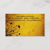 Vintage Blumengeschäfts-Karte Visitenkarte (Rückseite)