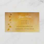 Vintage Blumengeschäfts-Karte Visitenkarte (Rückseite)