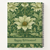 Vintage Blumengeschenke für die Mama Grün Notizblock (Rückseite)