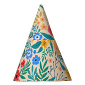 Vintage, blumengeschmückte Blume. Partyhütchen (Rechts)