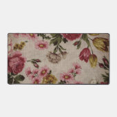 Vintage, blumengeschmückte Blume Schreibtischunterlage (Vorderseite)