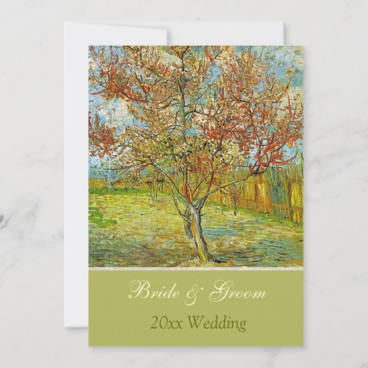 Vintage blumengeschmückte Christliche Hochzeitsein Einladung (Rückseite)