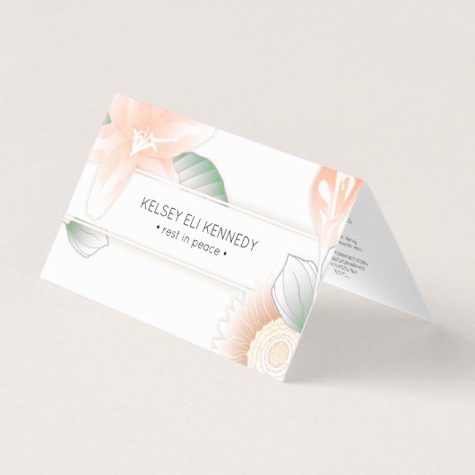 Vintage, blumengeschmückte Erholung in Ruhe (Vorderseite)