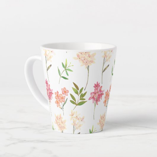 Vintage blumengeschmückte Hütte Traditionelle Blum Milchtasse (Linke Ecke)