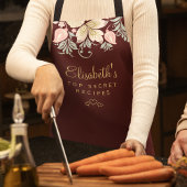 Vintage, blumengeschmückte Küche Schürze