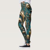Vintage blumengeschmückte Leggings (Links)
