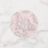 Vintage blumengeschmückte Rose Konfetti (Klein Vorderseite)