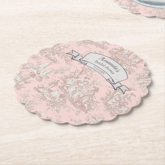 Vintage blumengeschmückte Rose Untersetzer (angewinkelt)