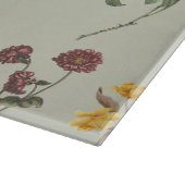 Vintage Blumengestaltung für den persönlichen Gart Schneidebrett (Ecke)