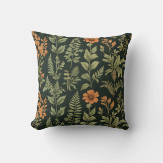 Vintage Blumengestaltung Hintergrund Kissen
