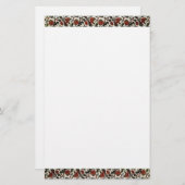 Vintage Blumengestation Briefpapier (Vorne/Hinten)