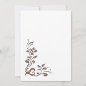 Vintage Blumengoldgrenze 21. Geburtstag Party Einladung (Rückseite)