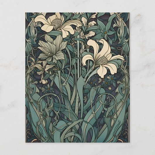 Vintage Blumenhochzeit (Rückseite)