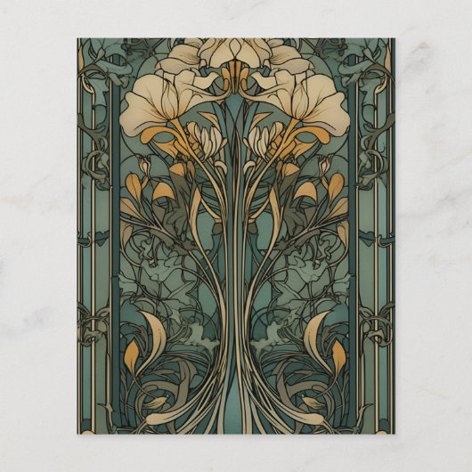 Vintage Blumenhochzeit (Rückseite)