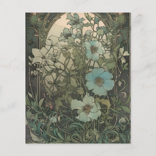 Vintage Blumenhochzeit (Rückseite)