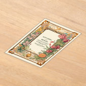 Vintage Blumenhochzeit Acryleinladungen (Ablage )