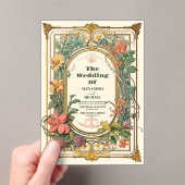 Vintage Blumenhochzeit Acryleinladungen (Insitu (Handheld))