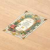 Vintage Blumenhochzeit Acryleinladungen (Ablage )