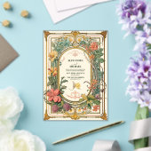 Vintage Blumenhochzeit Acryleinladungen (In Situ (Hochzeit))