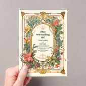 Vintage Blumenhochzeit Acryleinladungen (Insitu (Handheld))