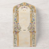 Vintage Blumenhochzeit All In One Einladung (Außenbereich)