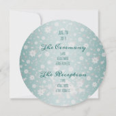 Vintage Blumenhochzeit Einladung (Rückseite)