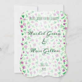 Vintage Blumenhochzeit Einladung