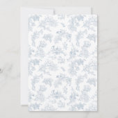 Vintage Blumenhochzeit Einladung (Rückseite)