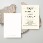 Vintage Blumenhochzeit Einladung