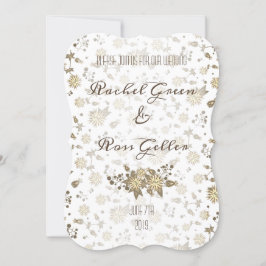 Vintage Blumenhochzeit Einladung