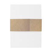 Vintage Blumenhochzeit Einladungsbanderole (Rückseitenbeispiel)