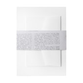 Vintage Blumenhochzeit Einladungsbanderole (Vorderseite Beispiel)