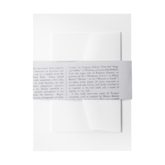 Vintage Blumenhochzeit Einladungsbanderole (Vorderseite Beispiel)