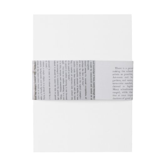 Vintage Blumenhochzeit Einladungsbanderole (Rückseitenbeispiel)