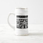 Vintage Blumenhochzeit - Farbwechsel Bierglas (Links)