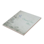 Vintage Blumenhochzeit Fliese (Seite)